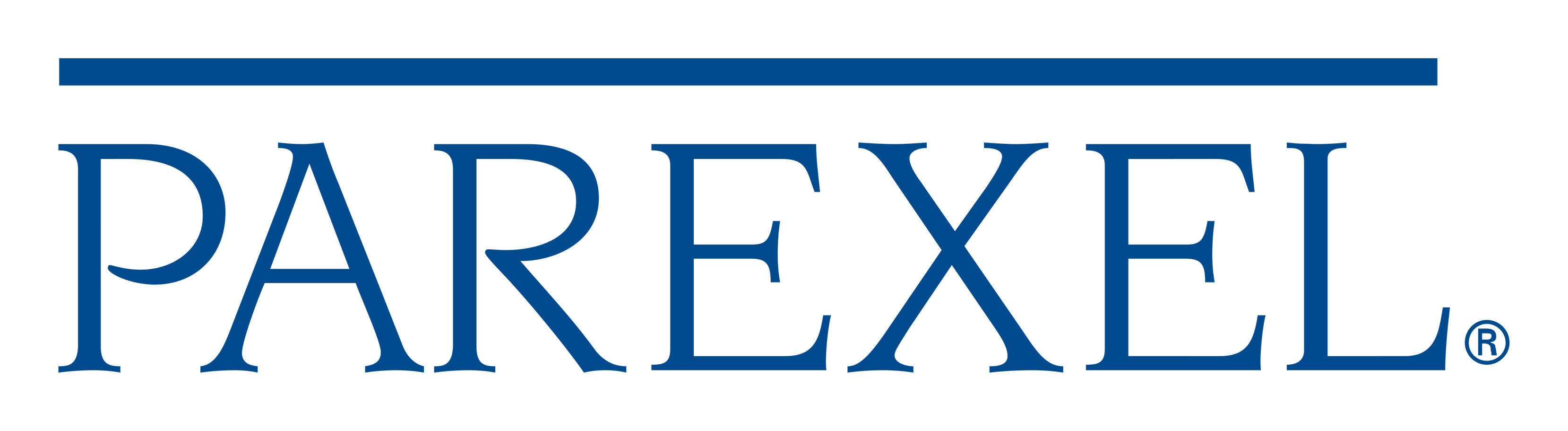 Parexel Logo auf transparentem Hintergrund