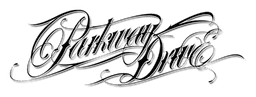 Parkway Drive logo, monochrome wordmark version, on a transparent background
