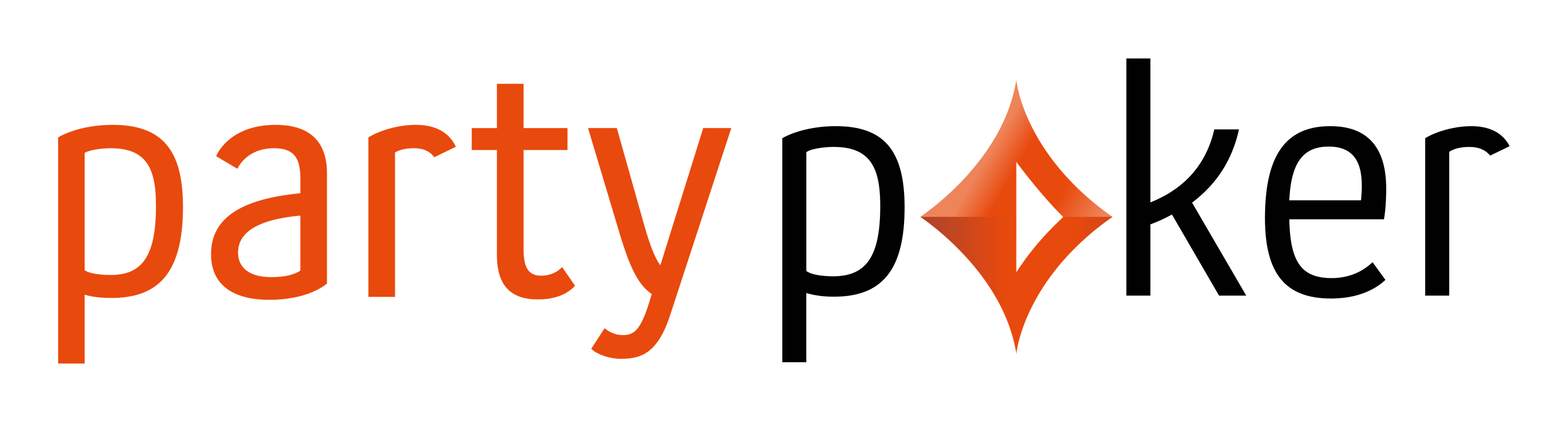 Partypoker logo on a transparent background