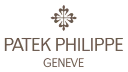 Patek Philippe logo, monochrome version, on a transparent background