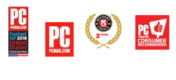 PC Magazine logo, horizontal version, on a transparent background
