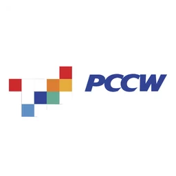 PCCW logo, white icon version, on a transparent background