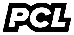 PCL Logo, Variante monochrom, auf transparentem Hintergrund