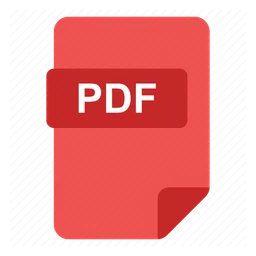 PDF logo, horizontal version, on a transparent background