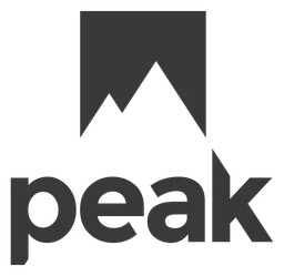 Peak logo, black icon version, on a transparent background