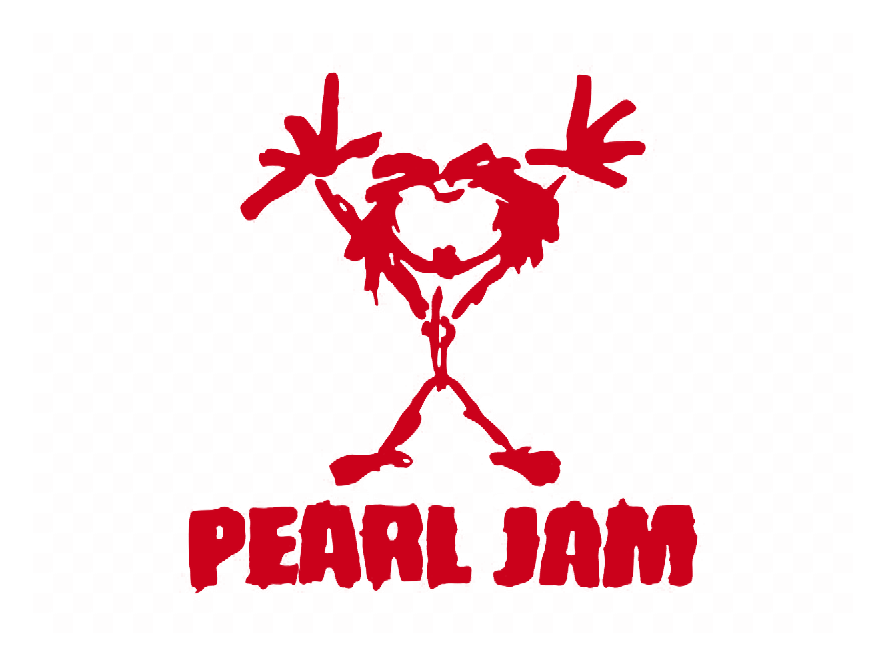 Pearl Jam logo on a transparent background