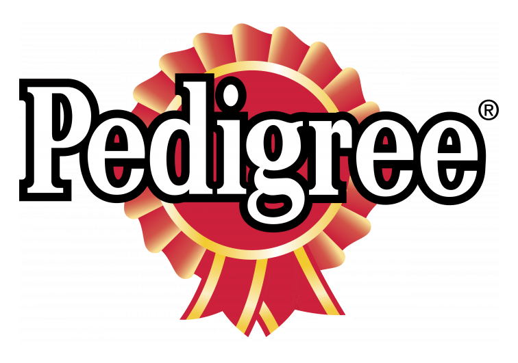 Pedigree logo on a transparent background