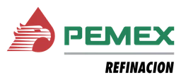 Pemex logo, horizontal version, on a transparent background