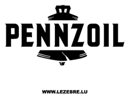 Pennzoil logo, black version, on a transparent background