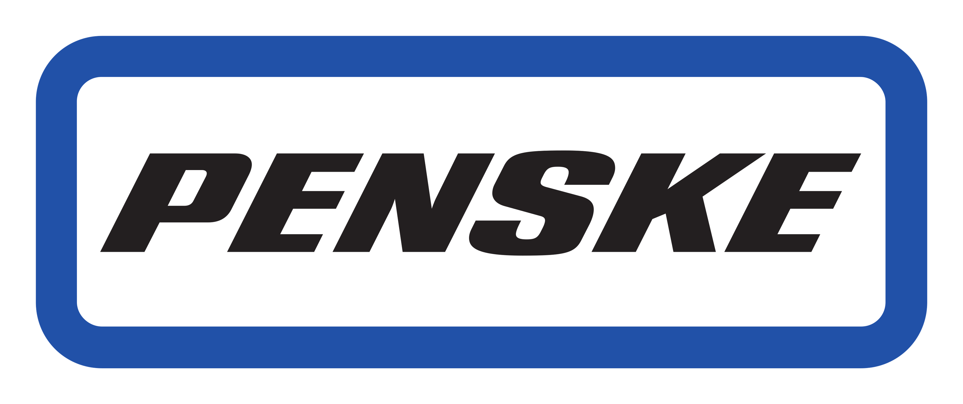 Penske logo on a transparent background