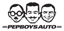 Pep Boys logo, black version, on a transparent background