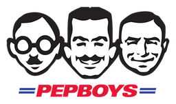 Pep Boys logo, horizontal version, on a transparent background