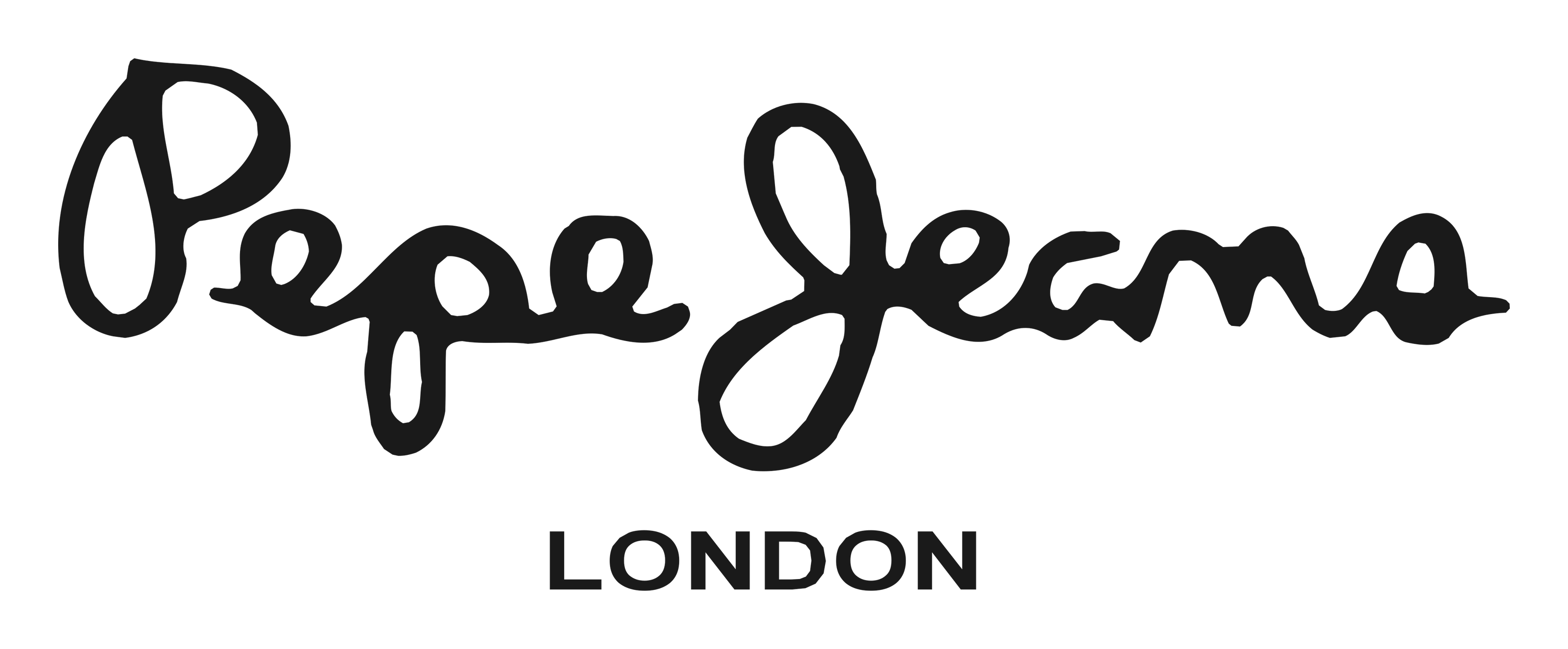 Pepe Jeans logo on a transparent background