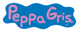 Peppa Pig logo, wordmark version, on a transparent background