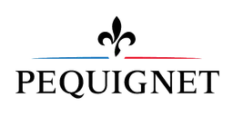 Pequignet logo, monochrome version, on a transparent background