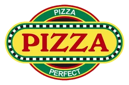 Perfect Pizza logo, horizontal version, on a transparent background