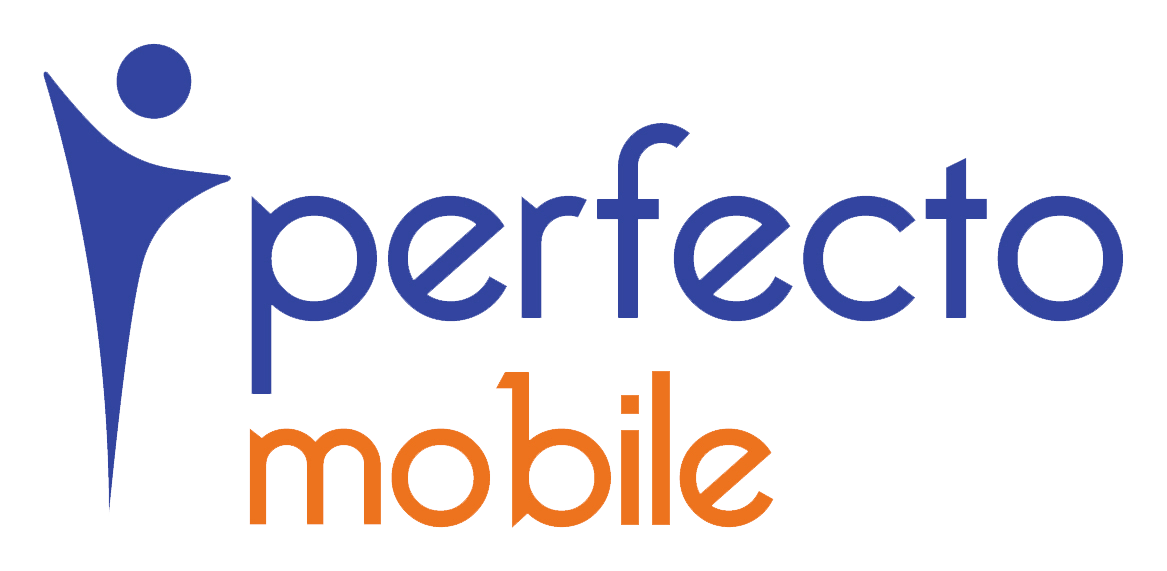 Perfecto Mobile logo on a transparent background