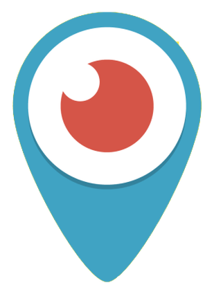 Periscope logo, horizontal version, on a transparent background