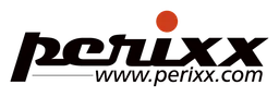 Perixx logo, black wordmark version, on a transparent background