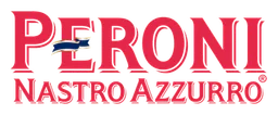 Peroni logo, wordmark version, on a transparent background