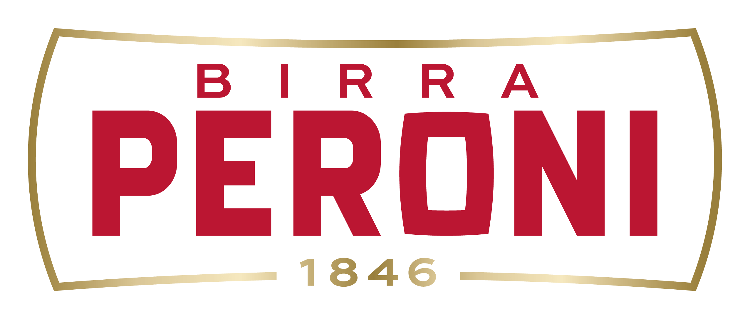 Peroni logo on a transparent background