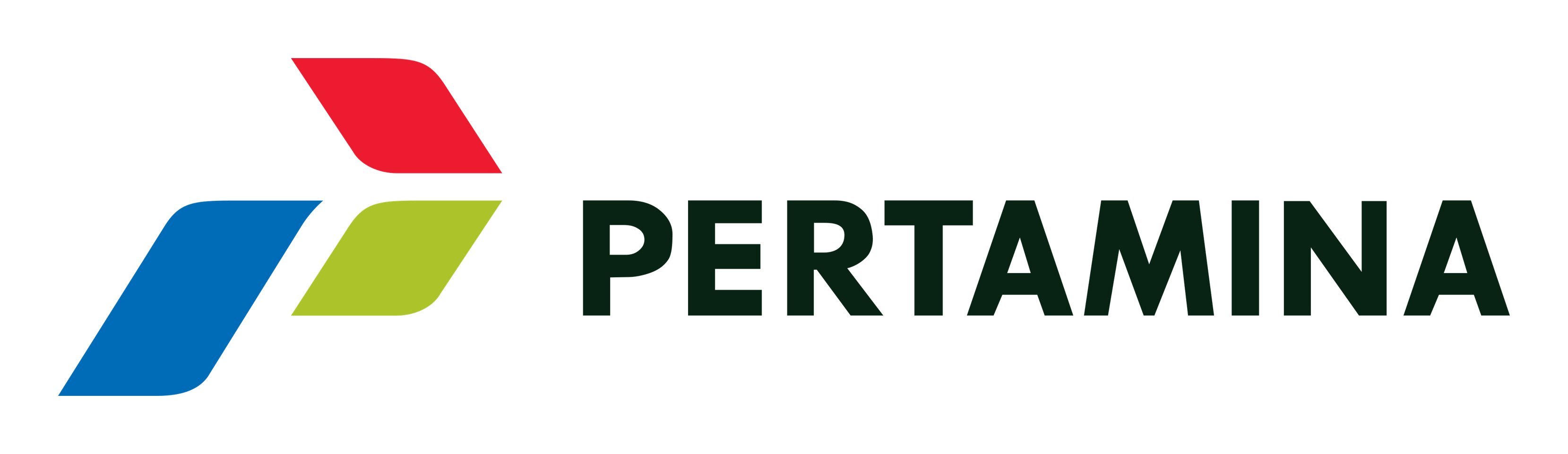 Pertamina logo on a transparent background