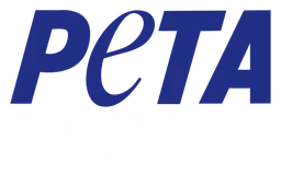 Logo da Peta, versão horizontal, em fundo transparente
