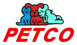 Petco logo, horizontal version, on a transparent background