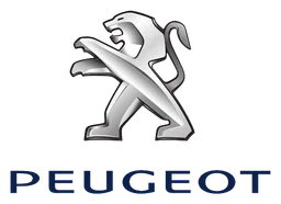 Peugeot Logo, Variante horizontal, auf transparentem Hintergrund