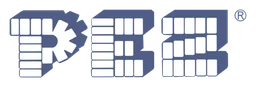 Pez logo, wordmark version, on a transparent background