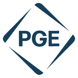 Pge logo, icon version, on a transparent background