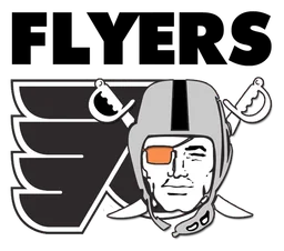 Philadelphia Flyers logo, monochrome icon version, on a transparent background