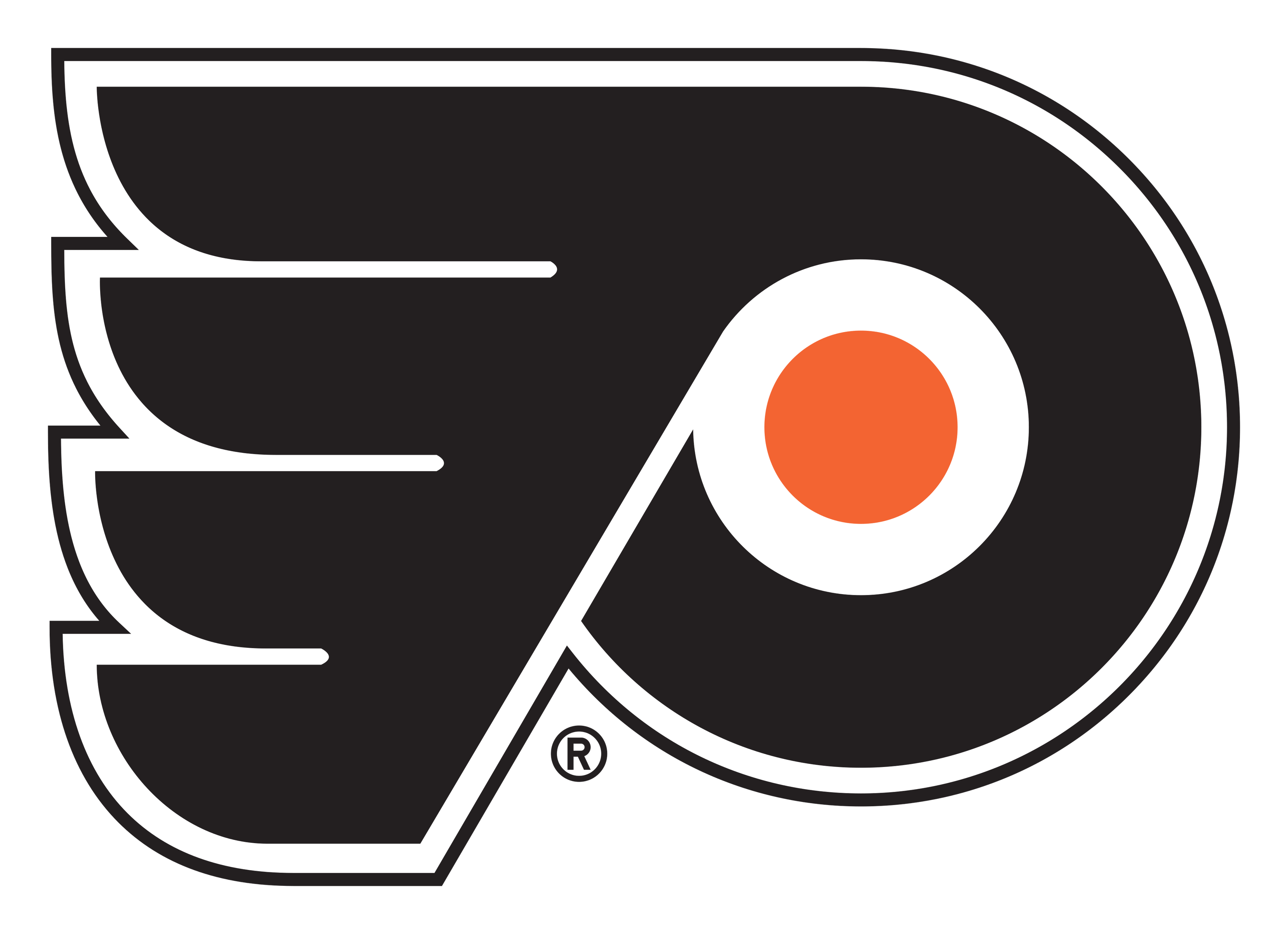 Philadelphia Flyers logo on a transparent background