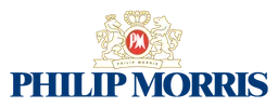 Philip Morris International logo, wordmark version, on a transparent background