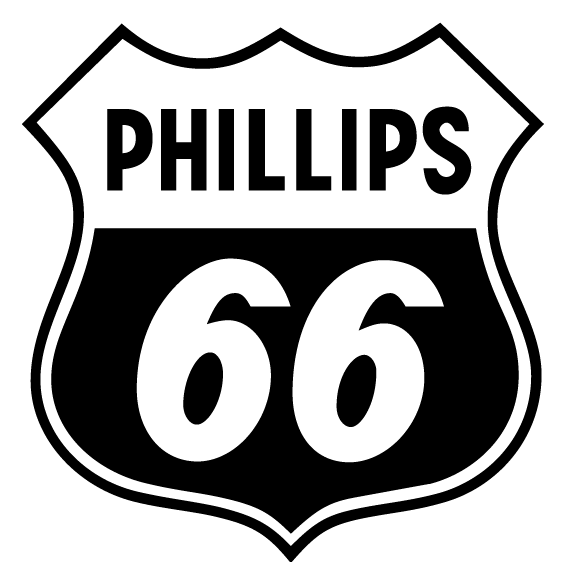Phillips 66 logo, black icon version, on a transparent background