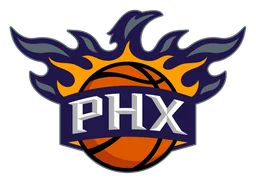 Phoenix Suns logo, horizontal version, on a transparent background
