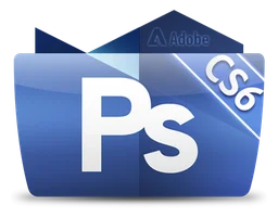 Photoshop Cs6 logo, horizontal version, on a transparent background