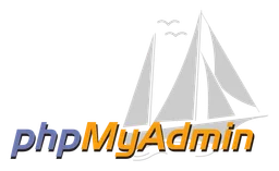 Phpmyadmin logo, horizontal version, on a transparent background