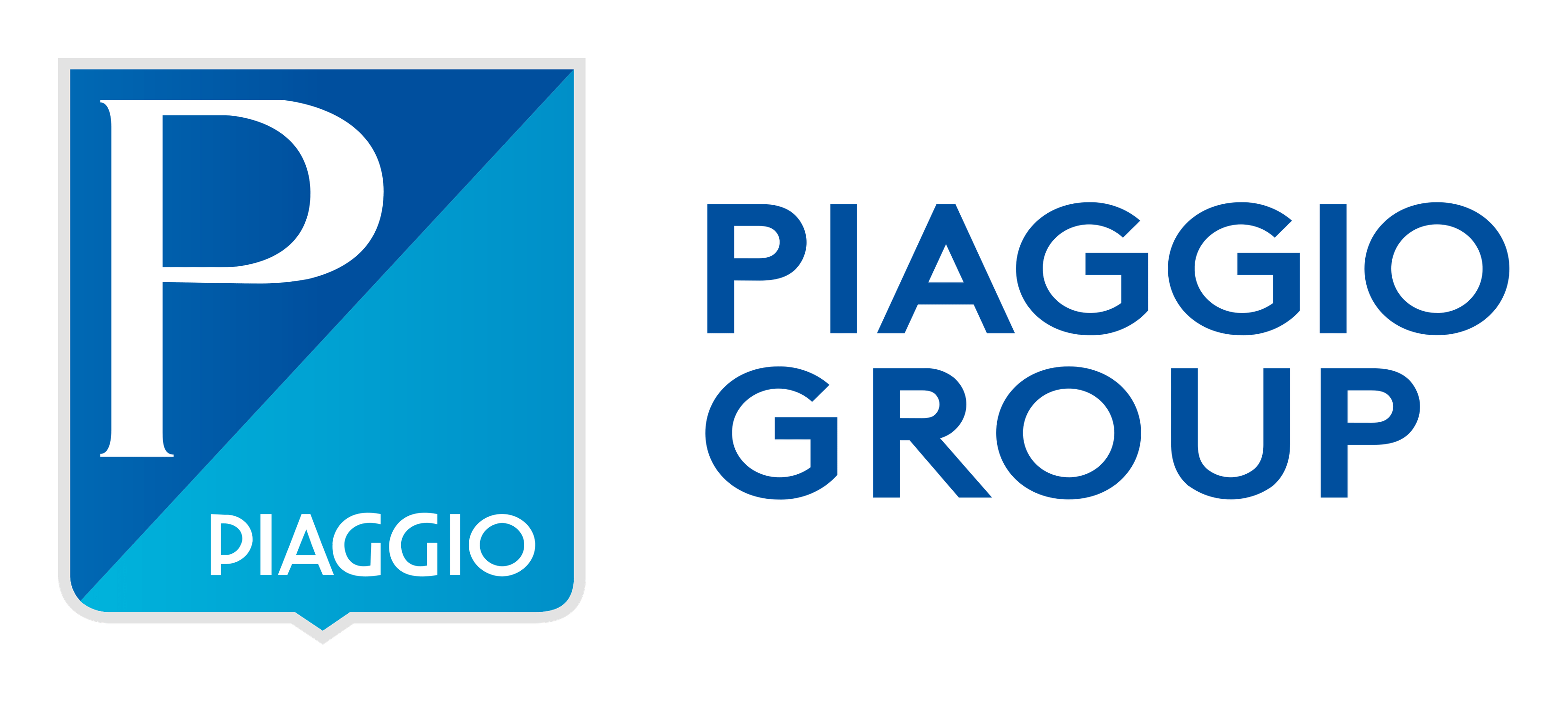 Piaggio logo on a transparent background