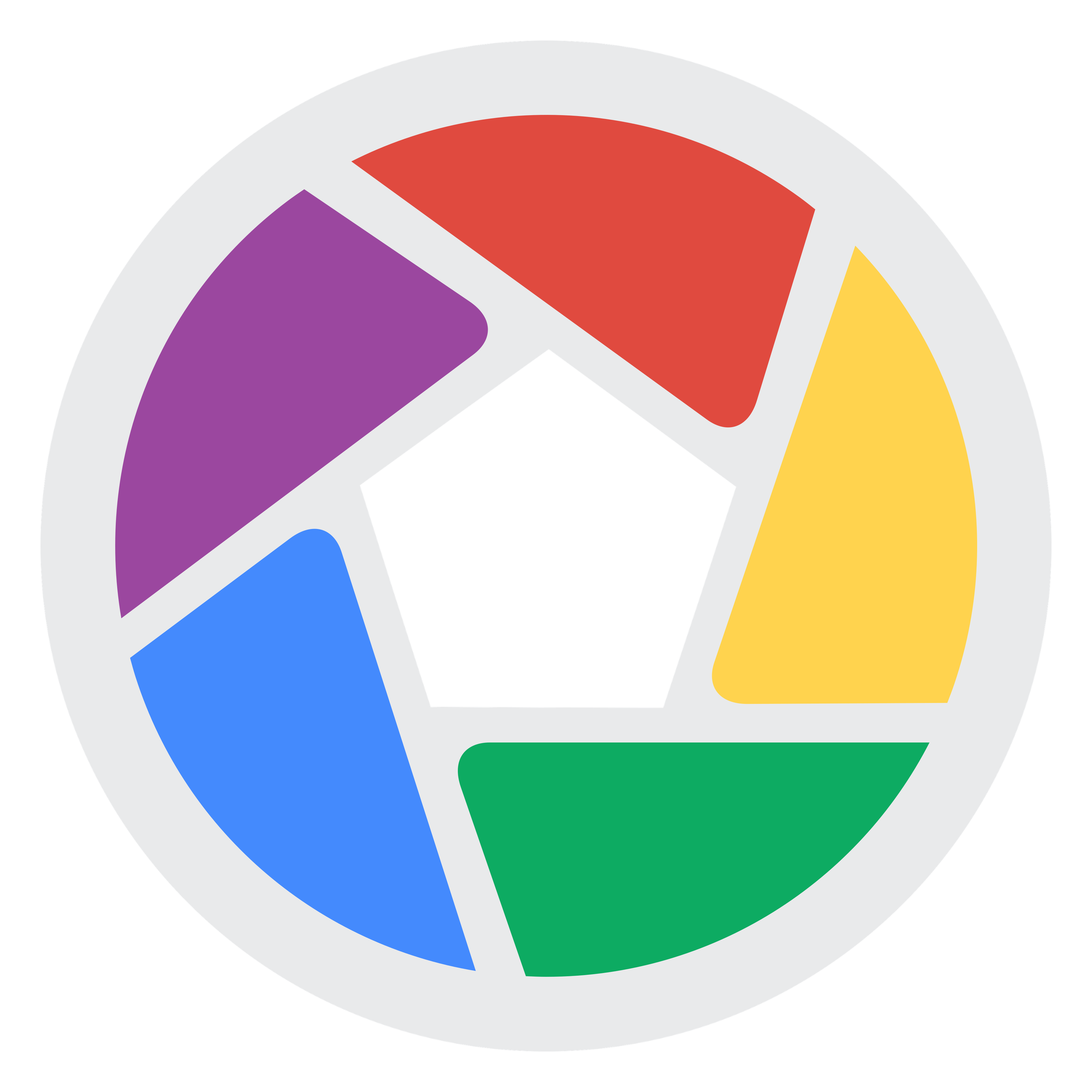 Picasa logo on a transparent background