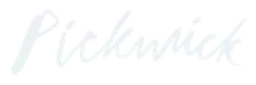 Pickwick logo, white wordmark version, on a transparent background