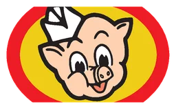Piggly Wiggly logo, horizontal version, on a transparent background