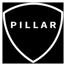 Pillar logo, black icon version, on a transparent background