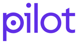 Pilot logo, horizontal version, on a transparent background