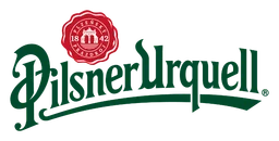 Pilsner Urquell logo, horizontal version, on a transparent background