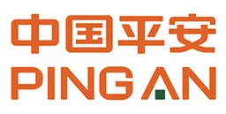 Ping An logo, horizontal version, on a transparent background
