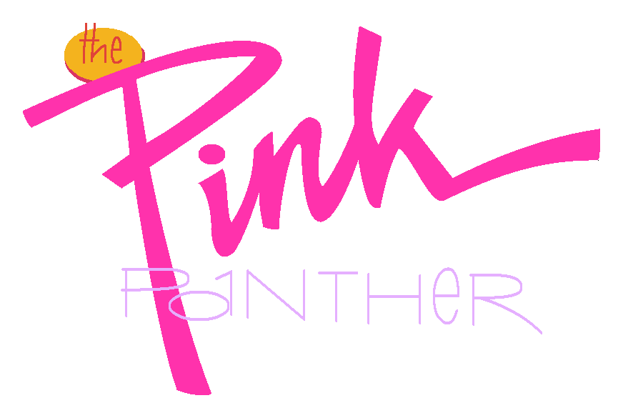 Pink Panther logo on a transparent background