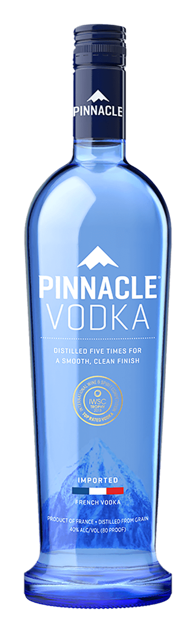 Pinnacle Vodka のロゴ、horizontalバージョン（背景透過）