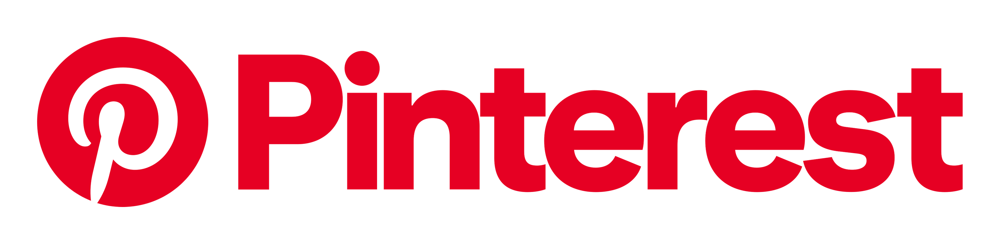 Pinterest logo on a transparent background