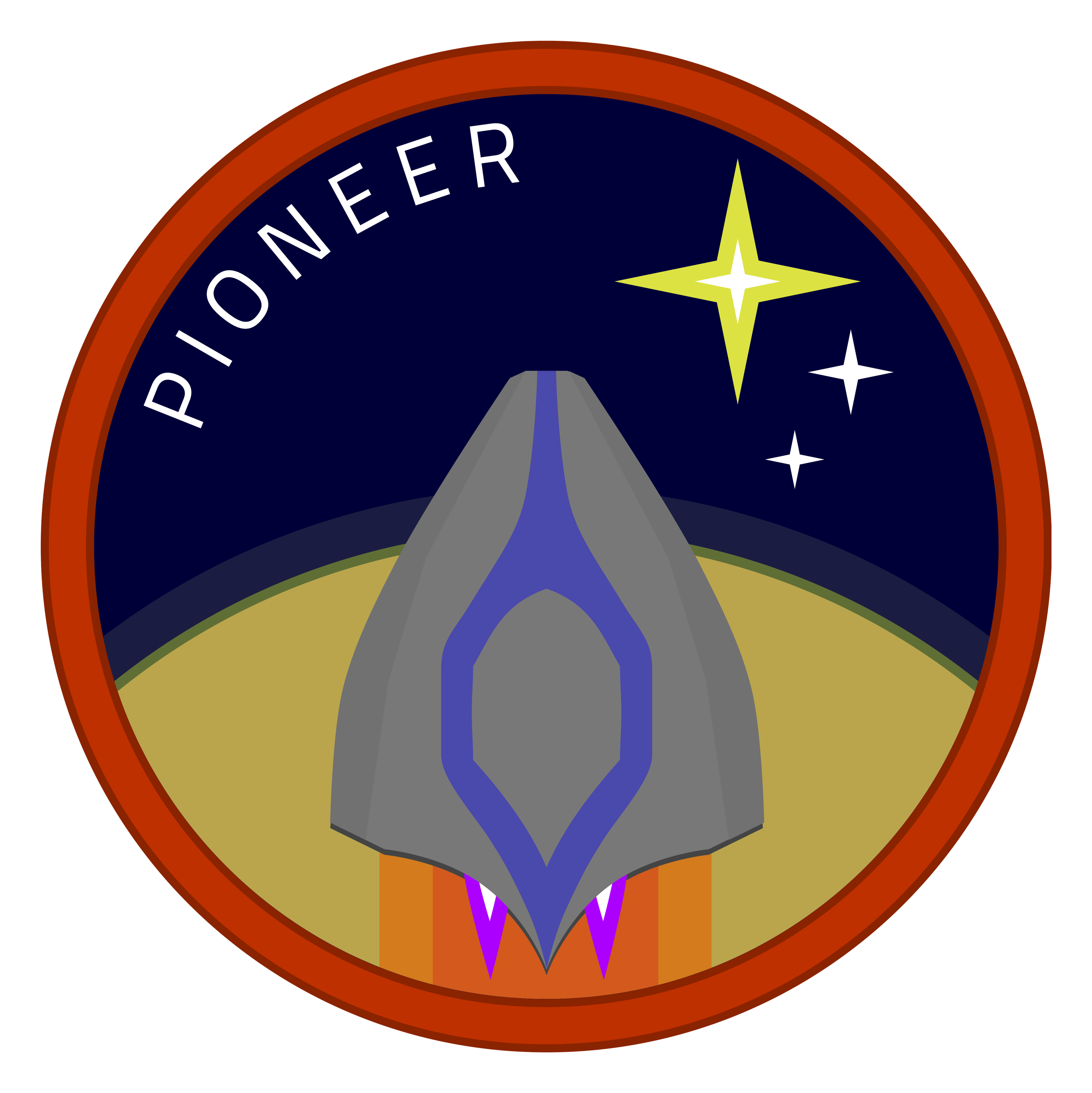 Pioneer logo on a transparent background